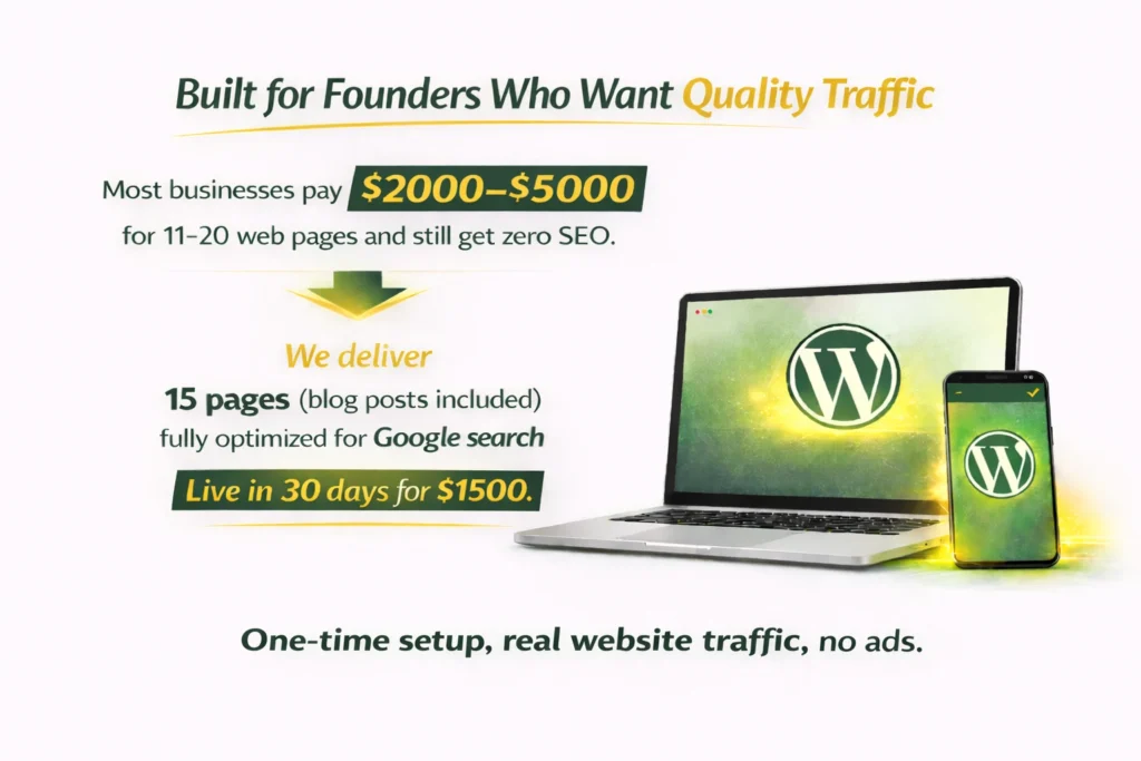 Built for Founders Who Want Quality Traffic