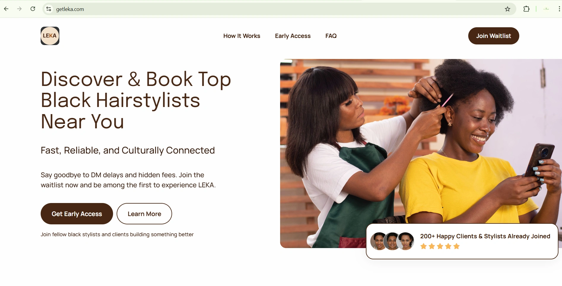 Get Leka App website