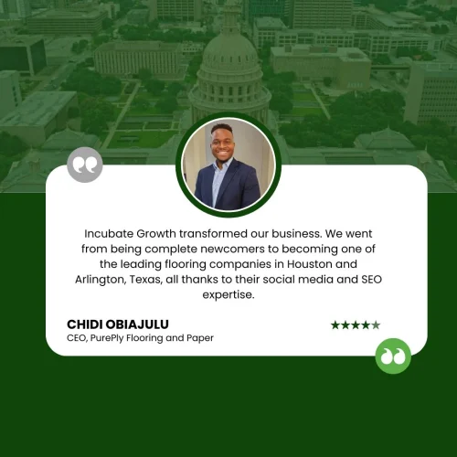 Incubate Growth Testimonial - Chidi Obiajulu