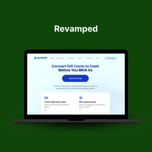 Revamped Presto Homepage